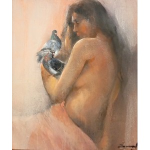 Jamal, 24 X 30, Oil on Canvas, Figurative Painting, AC-JML-016